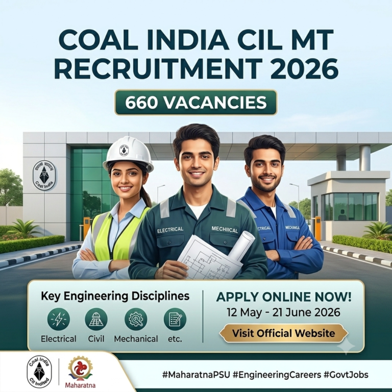 Coal India CIL management trainee 2026, CILMT 2026
