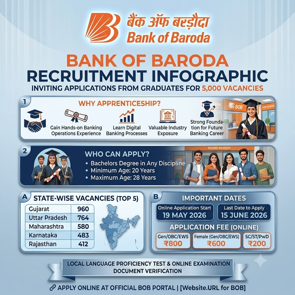 Bank of Baroda Apprentice Recruitment 2026
