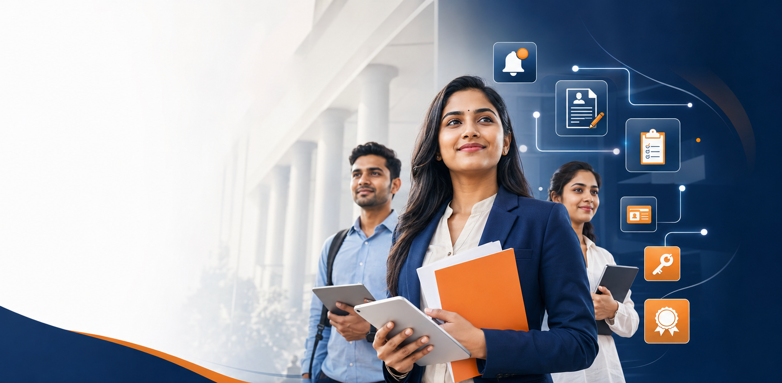 Indian government job candidates using digital recruitment and application tools