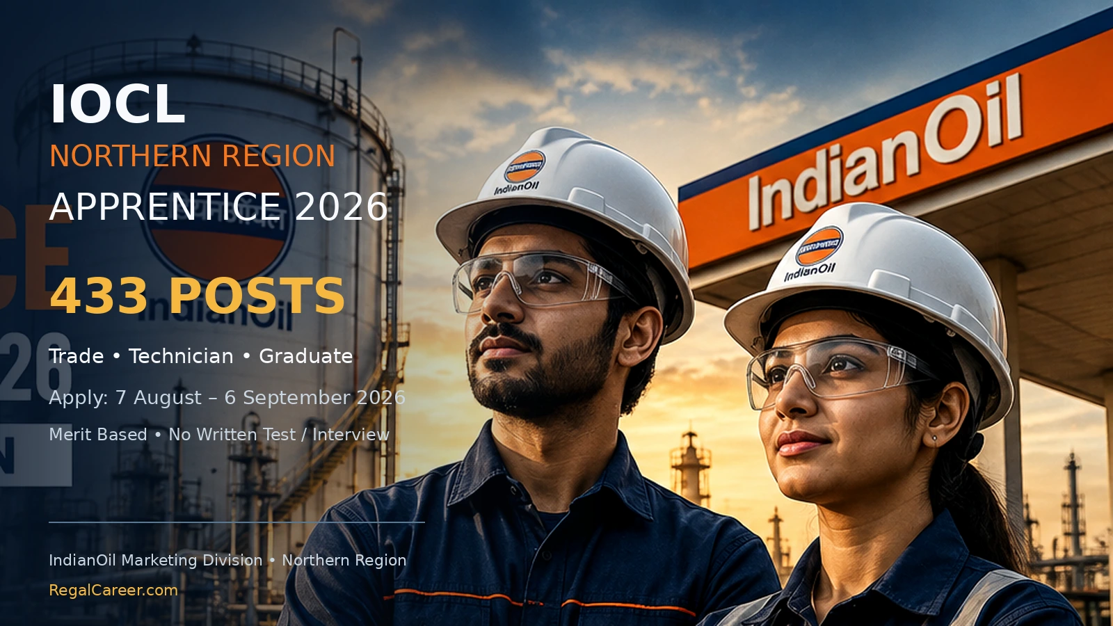 IOCL Northern Region Apprentice Recruitment 2026: 433 Posts