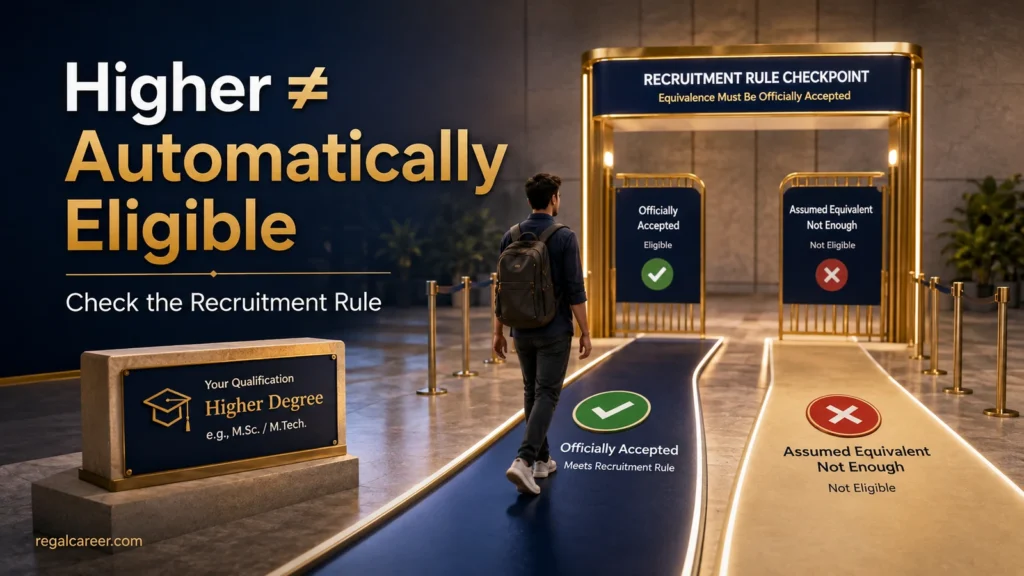 Higher qualification and equivalent qualification rules for government jobs