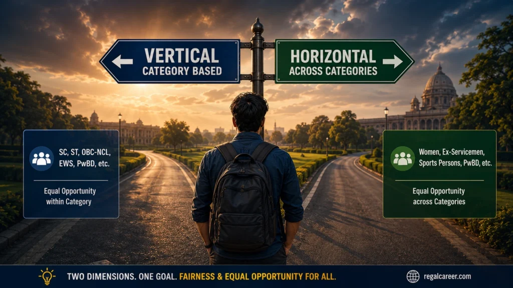 Vertical and horizontal reservation in government jobs explained for candidates