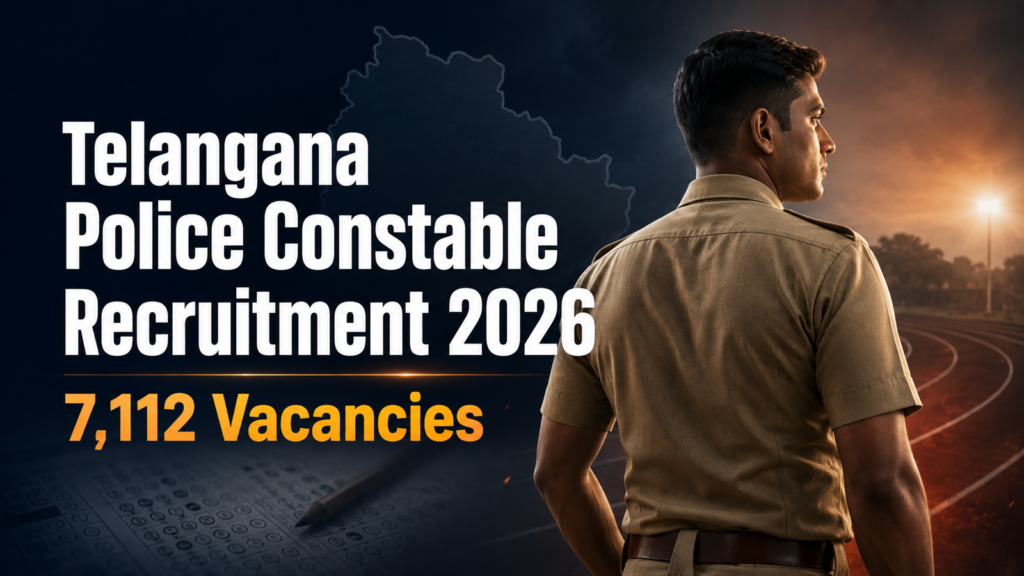 Telangana Police Constable Recruitment 2026 notification for 7,112 vacancies